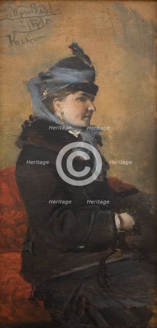 Portrait of a Woman, 1879. Creator: Leon Wyczolkowski.