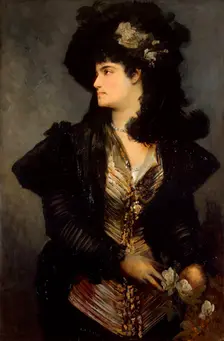 Portrait of a Woman 1870s-1880s. Creator: Makart, Hans (1840-1884)