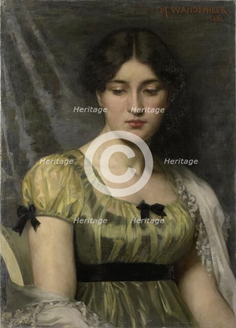 Portrait of a Woman, 1886. Creator: Maria Wilhelmina Wandscheer.