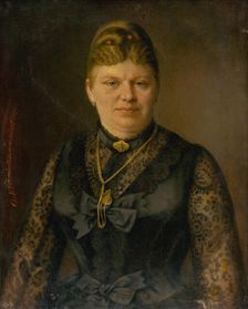 Portrait of a Woman, 1887. Creator: Georg Fleischmann