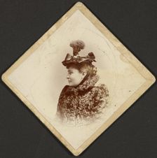 Portrait of a woman, 1889-1910. Creator: George M Dempsie