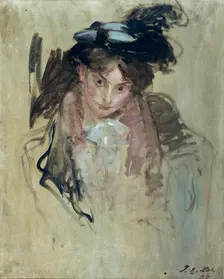 Portrait of a woman, 1897. Creator: Jacques Emile Blanche