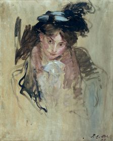 Portrait of a woman, 1897. Creator: Jacques Emile Blanche