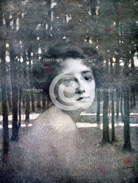 Portrait of a woman, 1898. Artist: Unknown