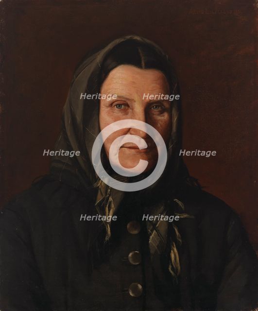 Portrait of a Woman, 1891. Creator: Arvid Liljelund.