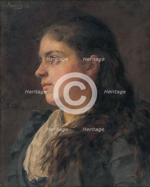 Portrait of a Woman, 1893. Creator: Jozef Hanula.