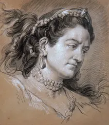 Portrait of a Woman 18th century. Artist: Jean Baptiste van Loo