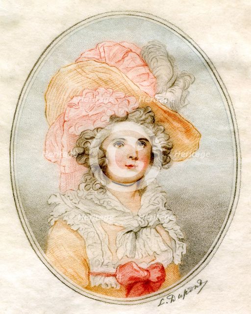 'Portrait of a woman', 18th century.Artist: Louis Dupont