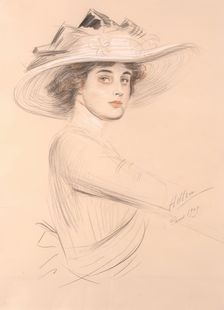 Portrait of a Woman, 1909. Creator: Paul Helleu