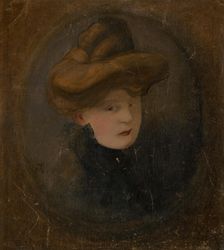 Portrait of a Woman, 1900. Creator: Alexander Kubinyi