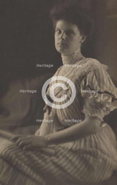 Portrait of a woman, 1900. Creator: Joseph Turner Keiley.