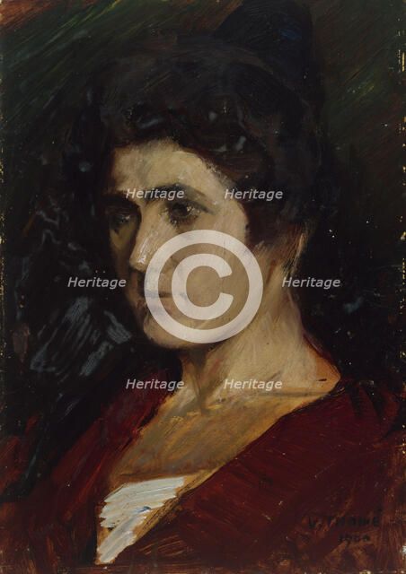 Portrait of a Woman, 1900. Creator: Verner Thome.