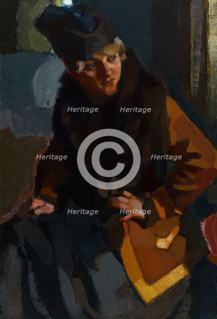 Portrait of a Woman, 1918. Creator: Eero Snellman.
