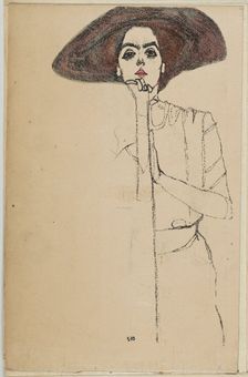 Portrait of a Woman, 1910. Creator: Egon Schiele