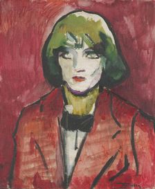 Portrait of a Woman, 1911. Creator: Thorvald Hellesen