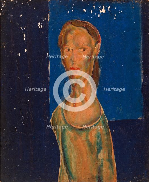 Portrait of a Woman, 1920-1925. Creator: Alfred Henry Maurer.