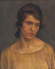 Portrait of a Woman, 1922. Creator: Ladislav Treskon