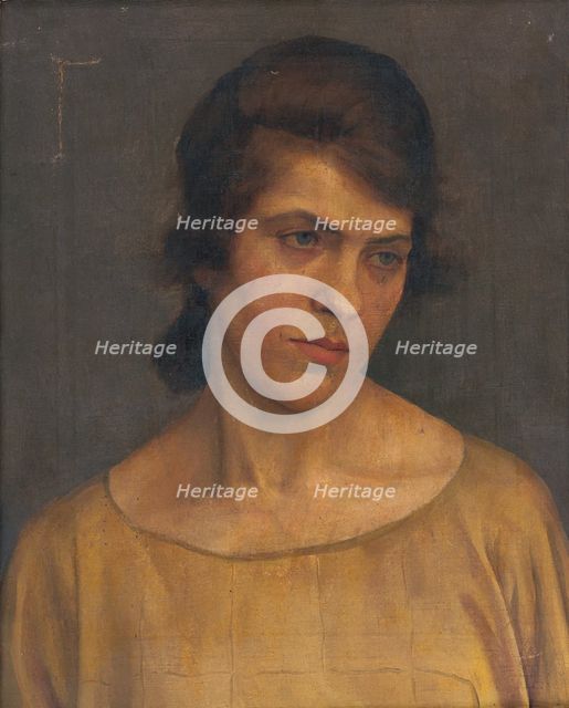 Portrait of a Woman, 1922. Creator: Ladislav Treskon.