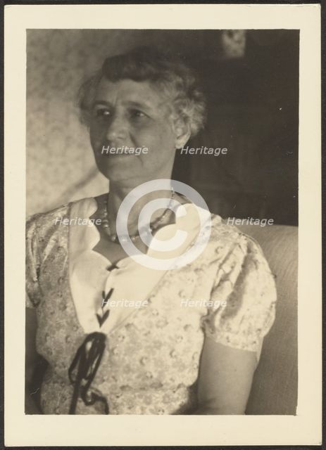 Portrait of a Woman, 1933. Creator: Louis Fleckenstein.
