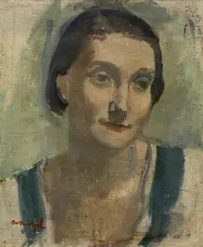 Portrait of a Woman, 1940s? Creator: Albert Van Dyck