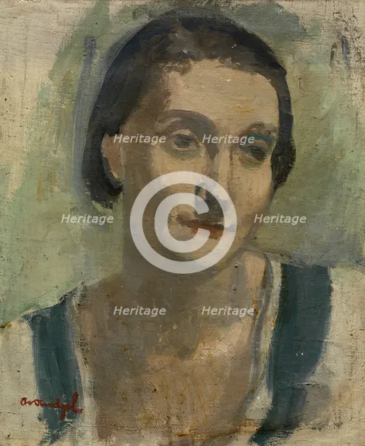 Portrait of a Woman, 1940s? Creator: Albert Van Dyck.