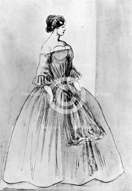 'Portrait of a Woman', 19th century, (1930). Artist: Constantin Guys