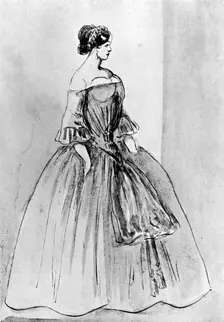 Portrait of a Woman 19th century, (1930). Artist: Constantin Guys