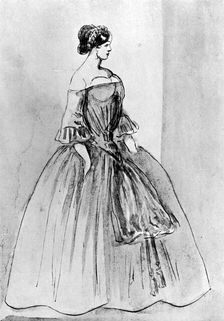 Portrait of a Woman 19th century, (1930). Artist: Constantin Guys