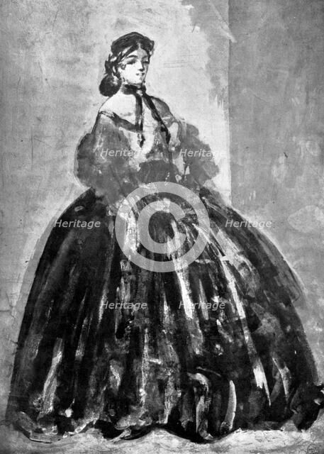 'Portrait of a Woman', 19th century, (1930).Artist: Constantin Guys