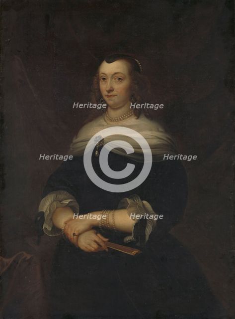 Portrait of a Woman, thought to be Lucretia Boudaen (1616-1663), Wife of Jean Ortt and Second Wife o Creator: Unknown.