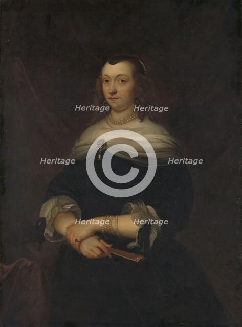 Portrait of a Woman, thought to be Lucretia Boudaen (1616-1663), Wife of Jean Ortt and Second Wife o Creator: Unknown.