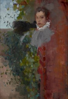 Portrait of a Woman-two-sided painting, c1885. Creator: Olga Boznanska