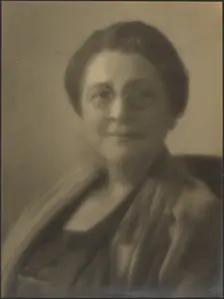 Portrait of a Woman Wearing Spectacles, 1907-1943. Creator: Louis Fleckenstein