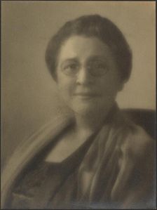 Portrait of a Woman Wearing Spectacles, 1907-1943. Creator: Louis Fleckenstein