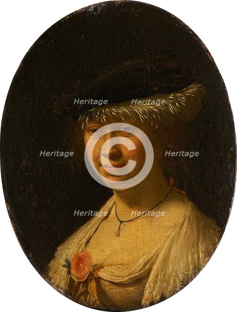 Portrait of a Woman with a Cap, 1658. Creator: Frans van Mieris I.