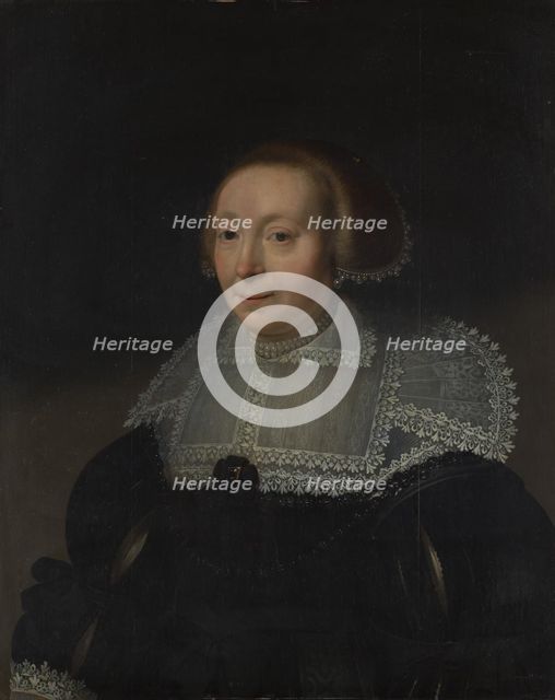 Portrait of a Woman with a Lace Collar, ca. 1632-35. Creator: Michiel van Mierevelt.