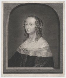 Portrait of a woman with a lace collar and a necklace, possibly Rubens wife, ca. 1..., ca. 1712-64. Creator: Francesco Zucchi