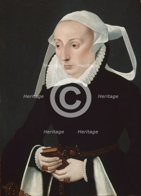 Portrait of a Woman with a Prayer Book, 1560/70. Creator: Bartholomaeus Bruyn the Younger.