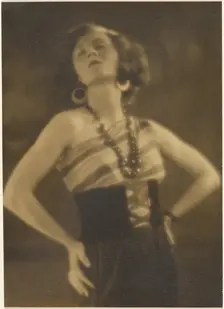 Portrait of a Woman with Arms Akimbo, 1907-1943. Creator: Louis Fleckenstein