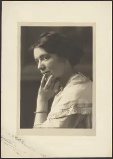 Portrait of a Woman with Bangle, 1907-1943. Creator: Louis Fleckenstein
