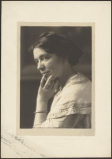 Portrait of a Woman with Bangle, 1907-1943. Creator: Louis Fleckenstein