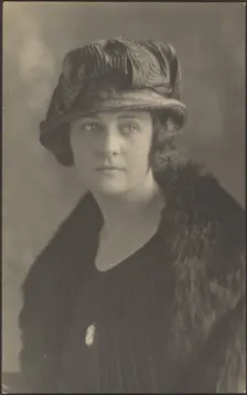 Portrait of a Woman with Cameo Pin, 1907-1943. Creator: Louis Fleckenstein