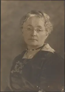 Portrait of a Woman with Glasses, 1907-1924. Creator: Louis Fleckenstein