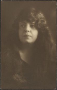 Portrait of a Woman with Hair Down, 1907-1943. Creator: Louis Fleckenstein
