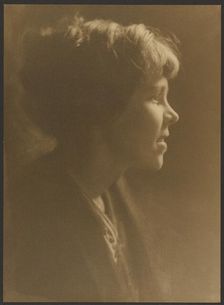 Portrait of a Woman with Hair in Loose Bun, 1907-1943. Creator: Louis Fleckenstein