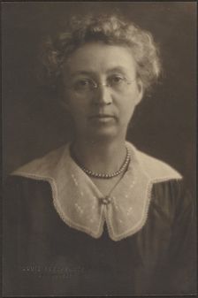 Portrait of a Woman with Jewel Brooch, 1907-1924. Creator: Louis Fleckenstein