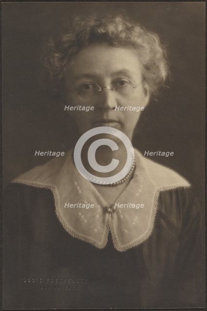 Portrait of a Woman with Jewel Brooch, 1907-1924. Creator: Louis Fleckenstein.