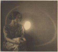 Portrait of a Woman with Light Flash and Ring, 1907-1943. Creator: Louis Fleckenstein