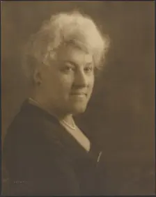 Portrait of a Woman with Pearls and Bar Pin, 1907-1924. Creator: Louis Fleckenstein