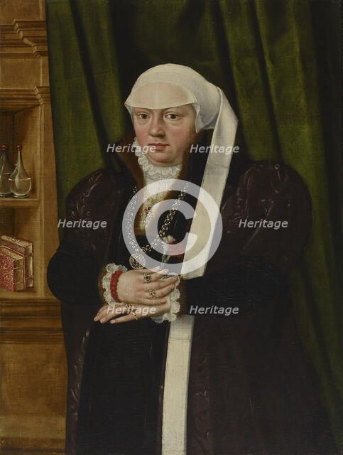 Portrait of a Woman with Pinks, c1540. Creator: Unknown.